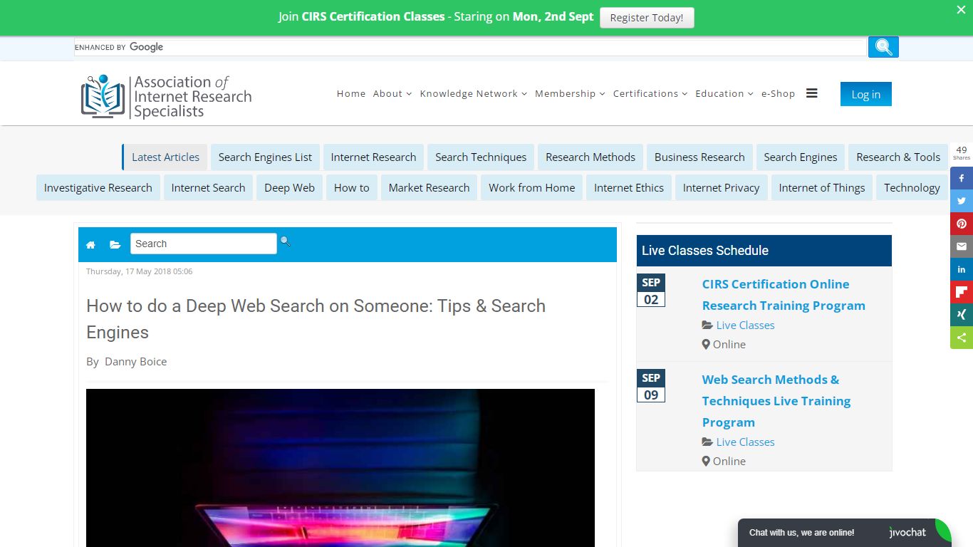 How to do a Deep Web Search on Someone | AOFIRS